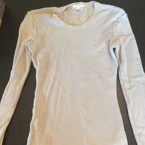 James Perse long sleeved thermal-light gray